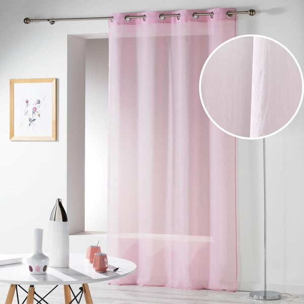 Perdea roz 140x280 cm Telma – douceur d'intérieur-image-4