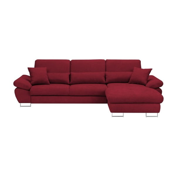 Canapea extensibilă Windsor & Co Sofas Pi, roşu, partea dreaptă