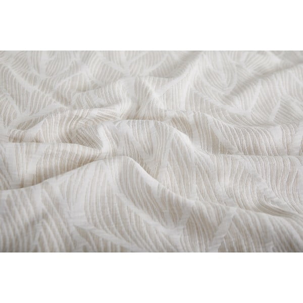 Lenjerie de pat bej din jacquard pentru pat de o persoană 140x200 cm Florida – My House-image-2