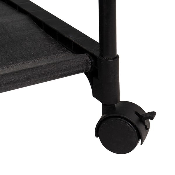 Suport pentru haine negru cu roți din metal 84x43x156 cm – Casa Selección-image-2