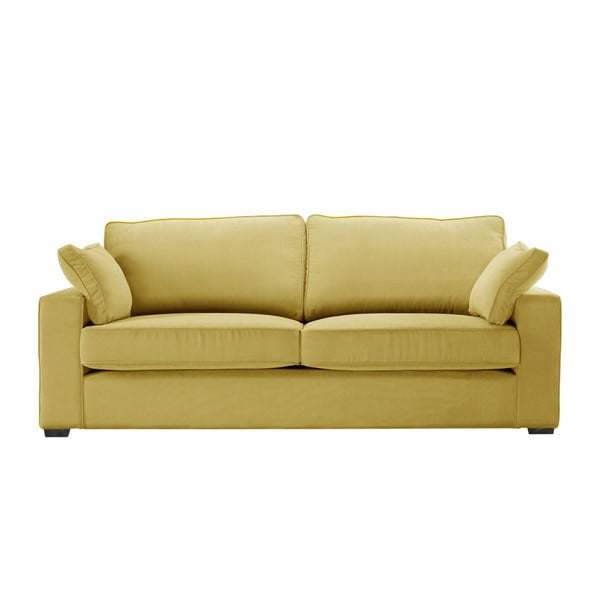 Canapea cu 3 locuri Jalouse Maison Serena, galben