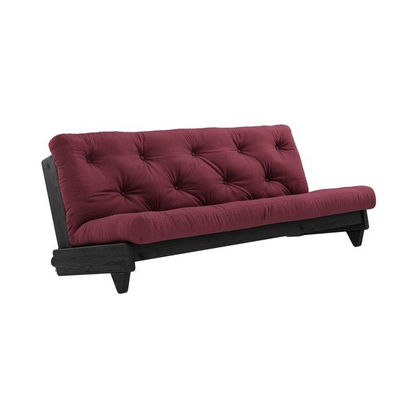 Canapea variabilă KARUP Design Fresh Black, roșu închis-image-1