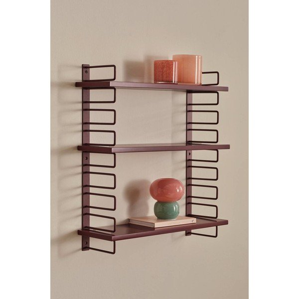 Raft roșu etajat din metal 54 cm Iseo – Ellos Home-image-1