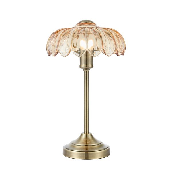 Veioză alămie/chihlimbar (înălțime 43 cm) Kurage – Markslöjd