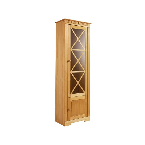 Vitrină în culoare naturală din lemn de pin 180x35 cm Lisa – Støraa-image-2