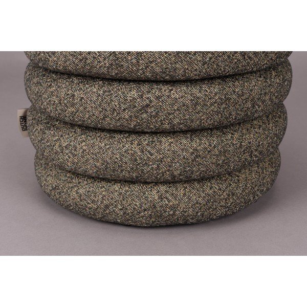 Taburet maro cu tapițerie din țesătură bouclé Fern – Dutchbone-image-3