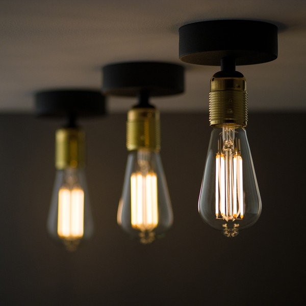 Plafonieră Sotto Luce Uno, negru - auriu-image-1