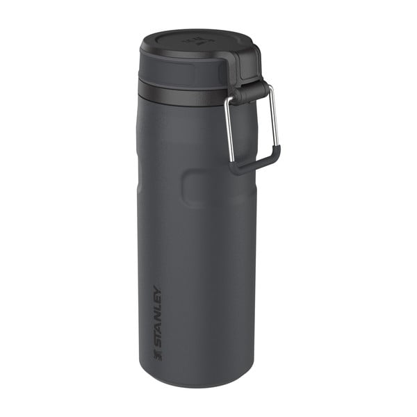 Termos negru din oțel inoxidabil 470 ml IceFlow™ Bottle Twist Flip Black – Stanley-image-1