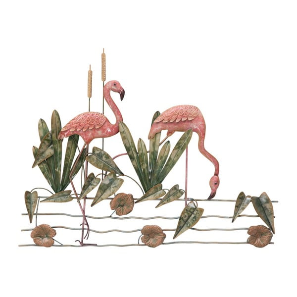 Decorațiune de perete Mauro Ferretti Flamingo, 88 x 68,5 cm