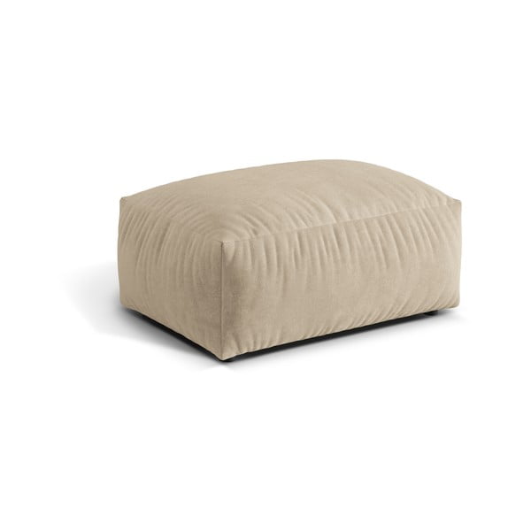 Taburet modular bej cu tapițerie din catifea Martina – Micadoni -image-1