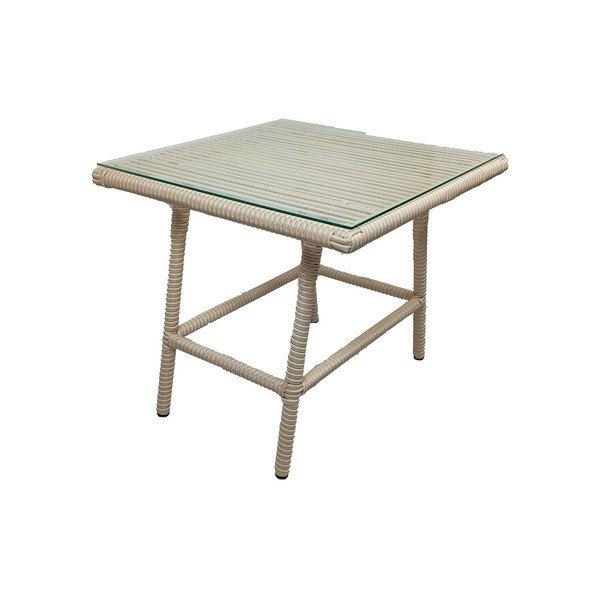 Set mobilier de grădină bej din ratan artificial pentru două persoane Shangai 2 – Floriane Garden-image-1