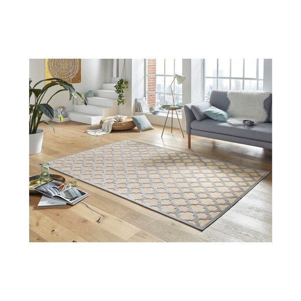 Covor din viscoză Mint Rugs Shine Bryon, 80 x 125 cm, crem-image-1