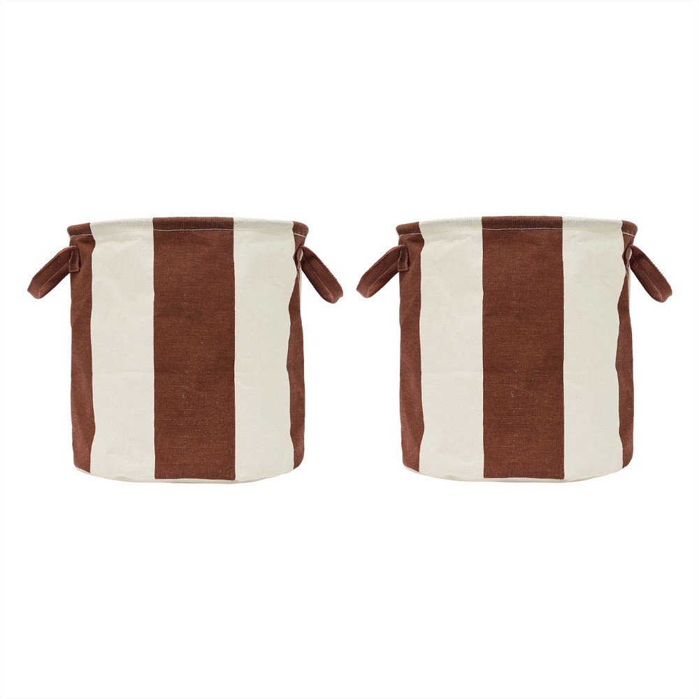 Coșuri de depozitare 2 buc. din material textil ø 32x32 cm Kara – OYOY Living Design