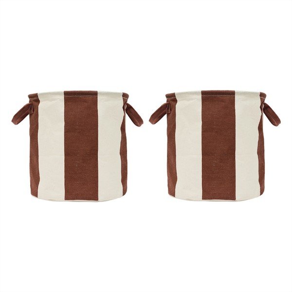 Coșuri de depozitare 2 buc. din material textil ø 32x32 cm Kara – OYOY Living Design