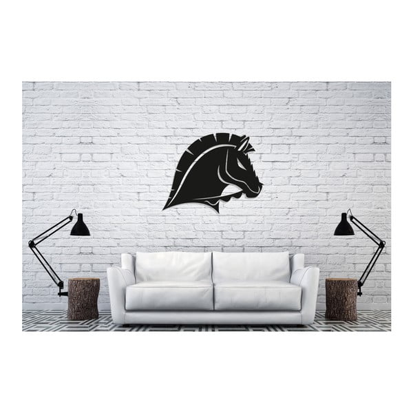 Decoraţiune perete Oyo Concept Horse, 50 x 40 cm, negru