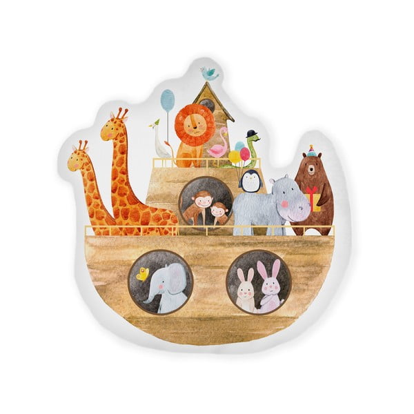 Pernă decorativă pentru copii Noah's Ark – Folkifreckles
