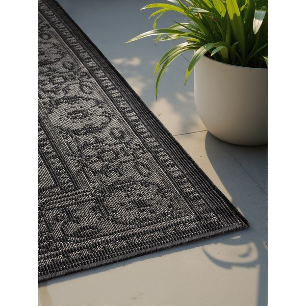 Covor pentru exterior și interior alb-negru 200x290 cm Duet Kona – NORTHRUGS-image-3