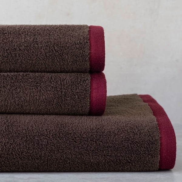 Prosop maro din bumbac organic din frotir 70x133 cm Soft – Mette Ditmer Denmark-image-2