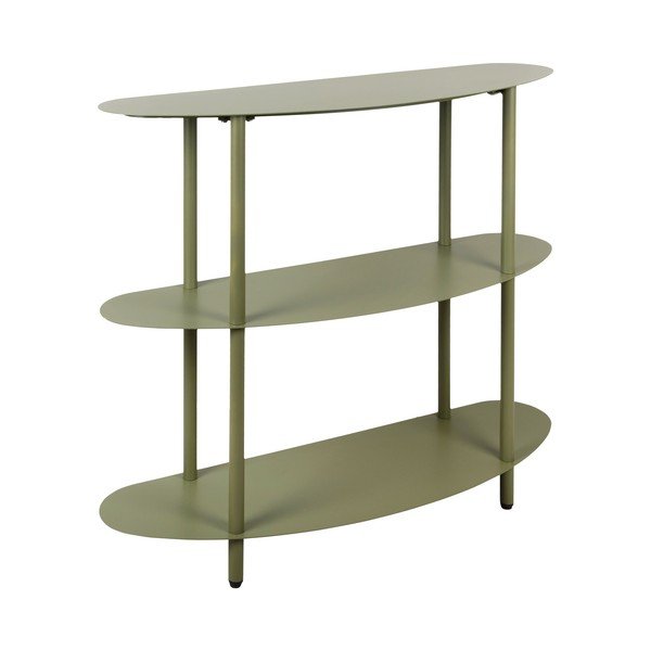 Etajeră verde din metal 90x82x28 cm Riqueza – Leitmotiv