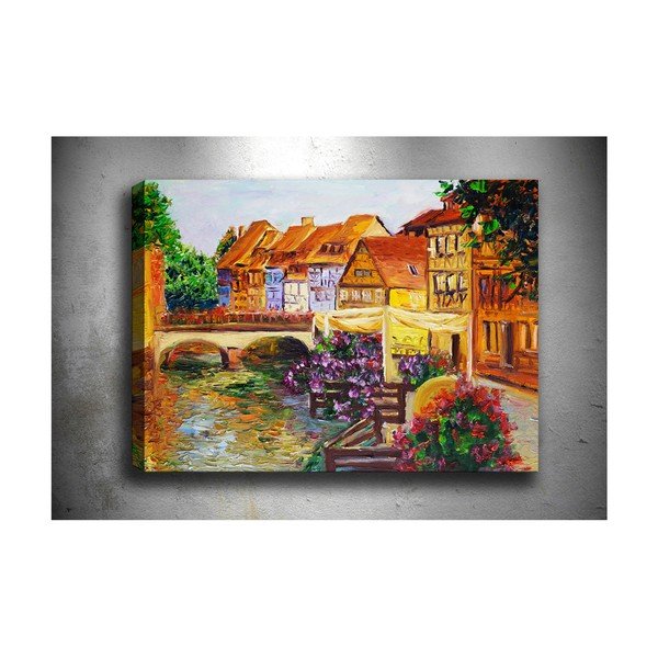 Tablou Tablo Center Small Town, 70 x 50 cm