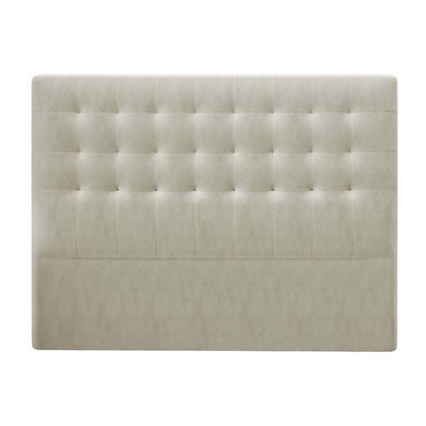 Tăblie pentru pat cu tapițerie de catifea Windsor & Co Sofas Athena, 160 x 120 cm, bej