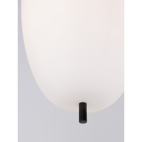 Lustră albă/neagră din sticlă ø 27 cm Lato – Nova Luce-image-4