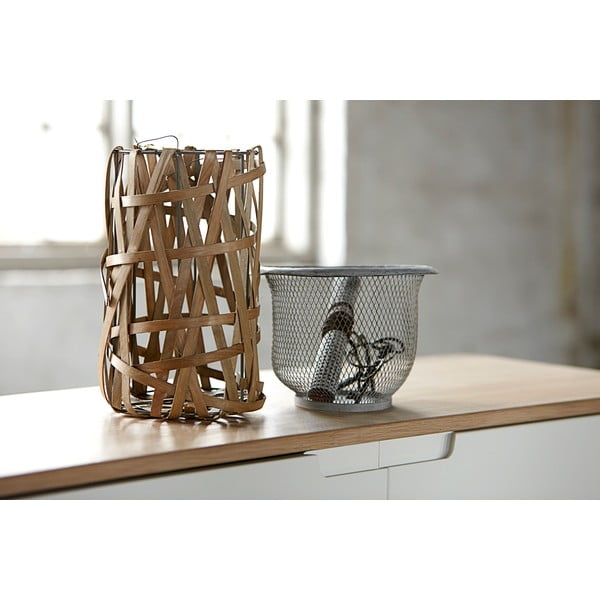 Comodă joasă din lemn de stejar alb Unique Furniture Amalfi-image-3