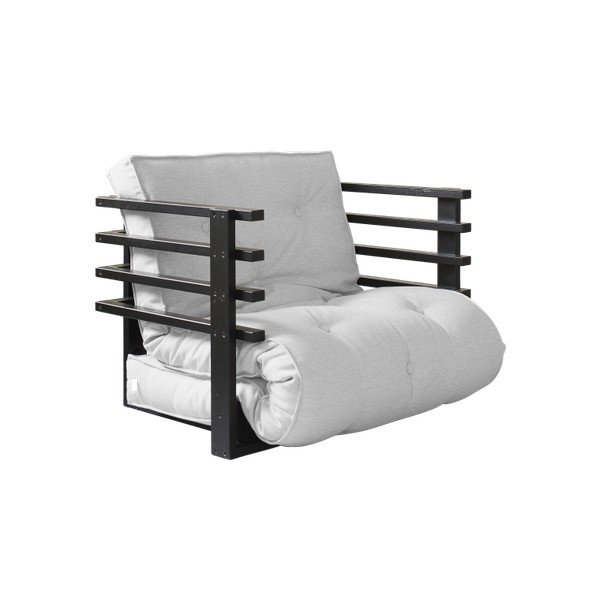 Fotoliu extensibil Karup Funk Black/Light Grey-image-2