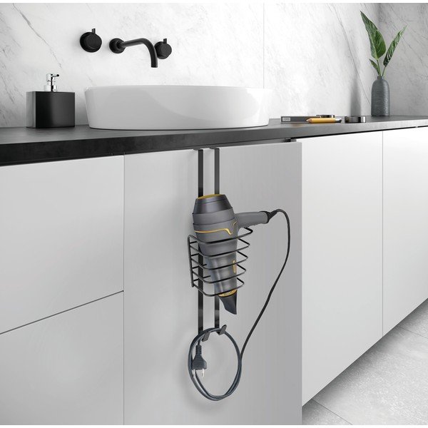 Suport metalic de agățat pentru uscător de păr Origin - Metaltex-image-1