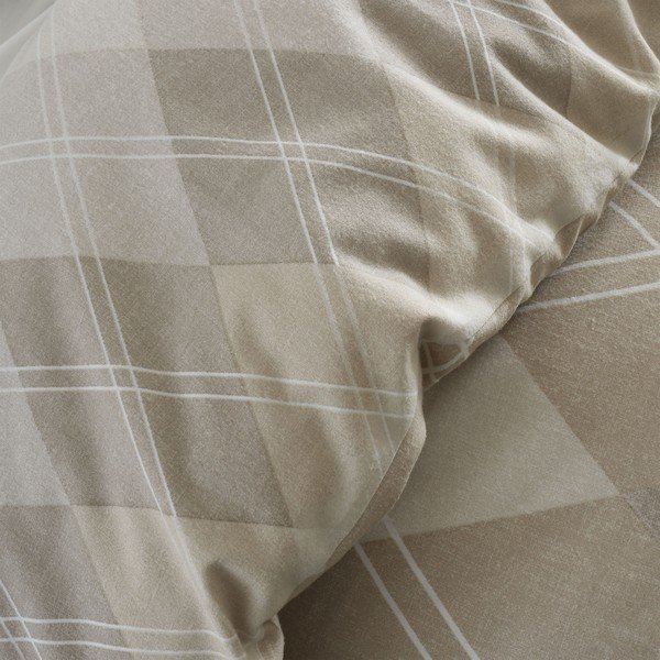 Lenjerie  bej pentru pat dublu 200x200 cm Argyle - Catherine Lansfield-image-3