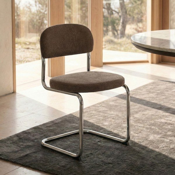 Scaun de dining maro Griffin – Unique Furniture-image-1