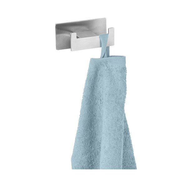 Cârlig argintiu mat autoadeziv din oțel inoxidabil Genova – Wenko-image-2