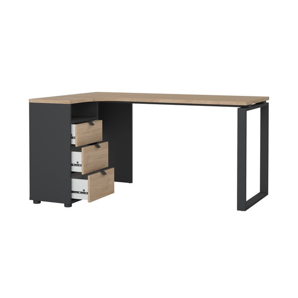 Birou cu blat cu aspect de lemn de stejar 100x150 cm Sign – Tvilum-image-4