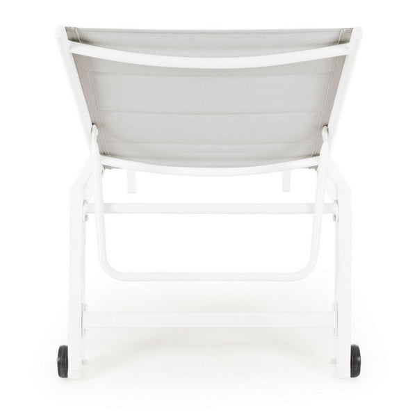 Șezlong de grădină alb din metal Hilde   – Bizzotto-image-4