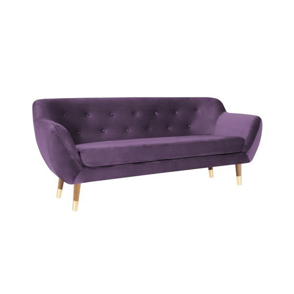 Canapea cu 3 locuri Mazzini Sofas Amelie, violet-image-3