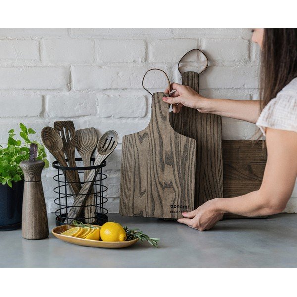 Set râșniță și tocătoare 3 buc. de servire din lemn Rustic – Bonami Selection-image-1