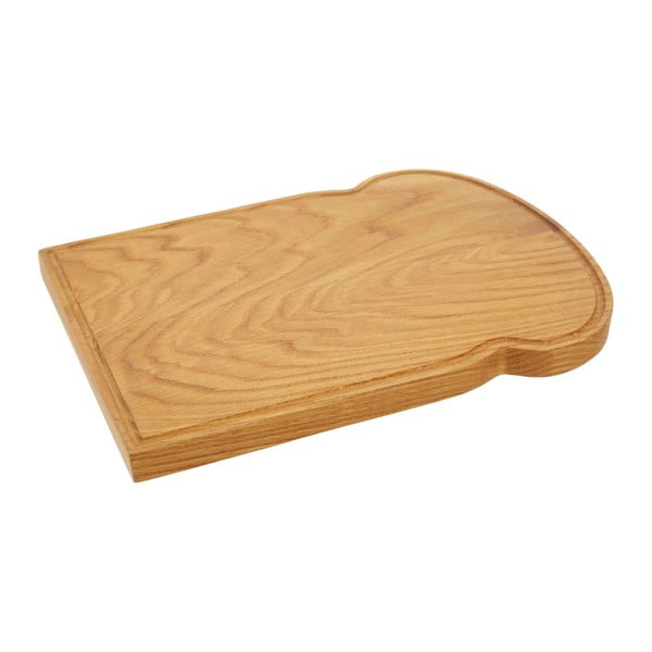 Tocător din lemn de stejar ve tvaru toastu Premier Housewares, 25 x 34 cm