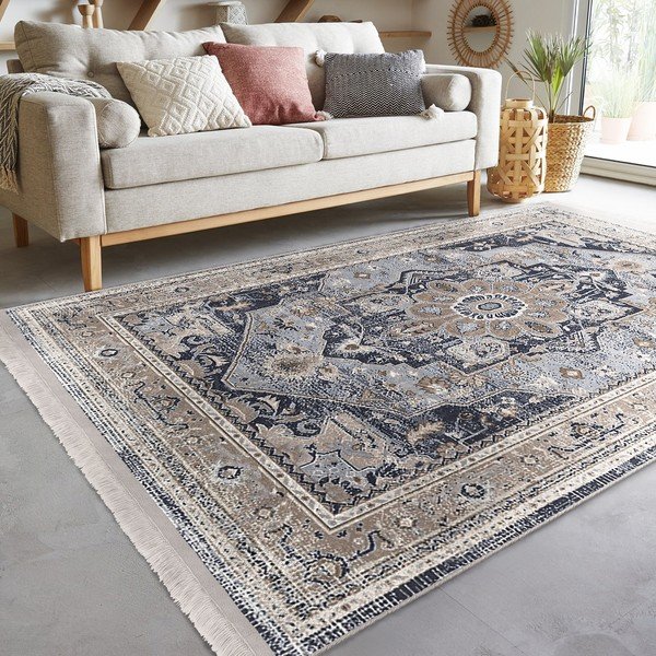Covor gri de tip traversă 80x200 cm – Mila Home-image-2