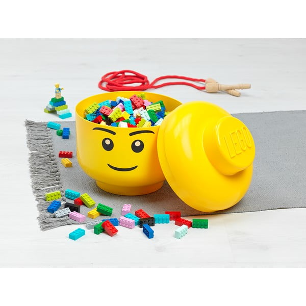 Cutie depozitare LEGO® Silly S, galben, ⌀ 16,3 cm-image-1