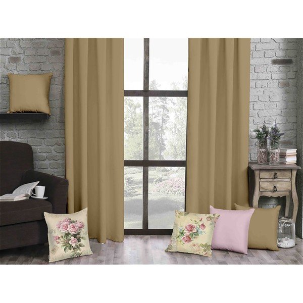 Draperie maro deschis, Mike & Co. NEW YORK, 140 x 270 cm-image-1