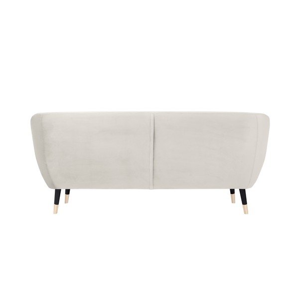 Canapea Mazzini Sofas BENITO cu picioare negre, crem, 188 cm-image-4