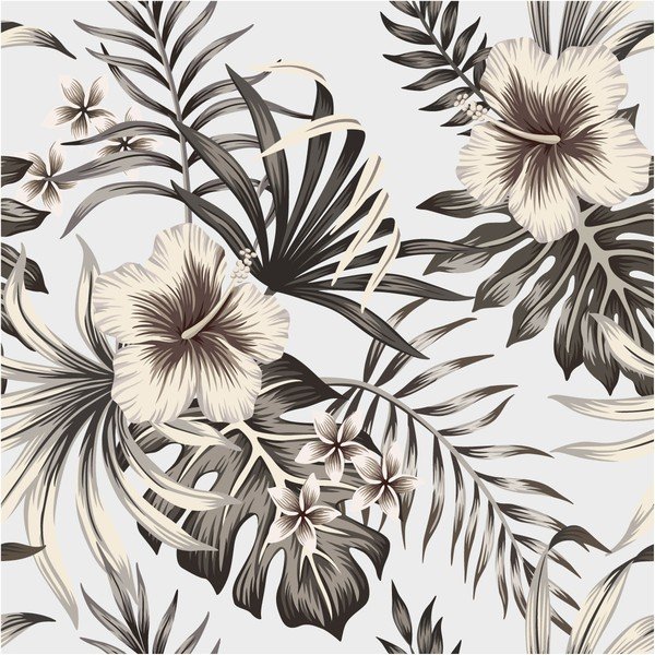 Autocolant decorativ pentru perete Ambiance Flowers, 60 x 60 cm-image-2