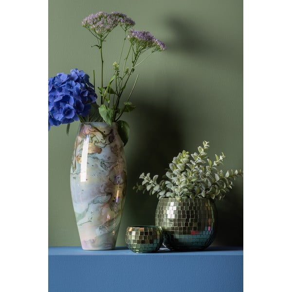 Vază din sticlă lucrată manual (înălțime 36 cm) Melange – PT LIVING-image-1