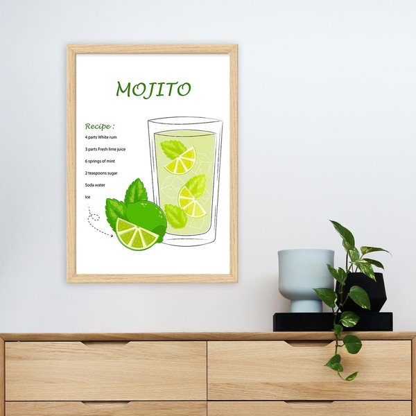 Tablou 40x55 cm Mojito – Wallity-image-1
