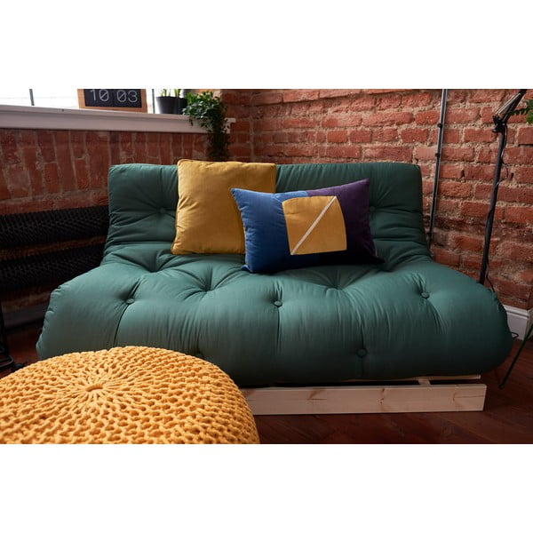 Puf tricotat LABEL51 Knitted XL, galben-image-1