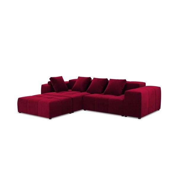 Colțar roșu cu tapițerie din catifea (variabil) Rome Velvet - Cosmopolitan Design-image-2