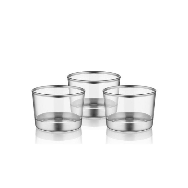 Set 3 pahare pentru shot-uri Mia Glam Silver, ⌀ 8 cm-image-1