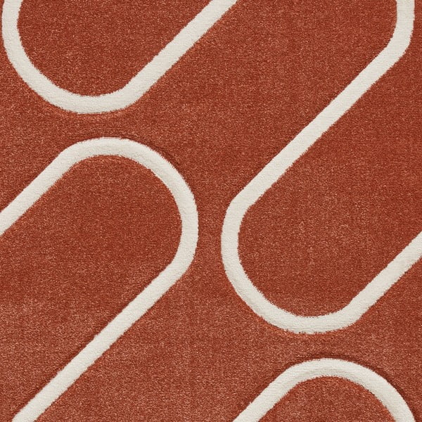 Covor cărămiziu 120x170 cm Linear Curve – Catherine Lansfield-image-4