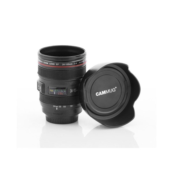 Pahar multifuncțional de voiaj InnovaGoods Lens, 400 ml, negru-image-2