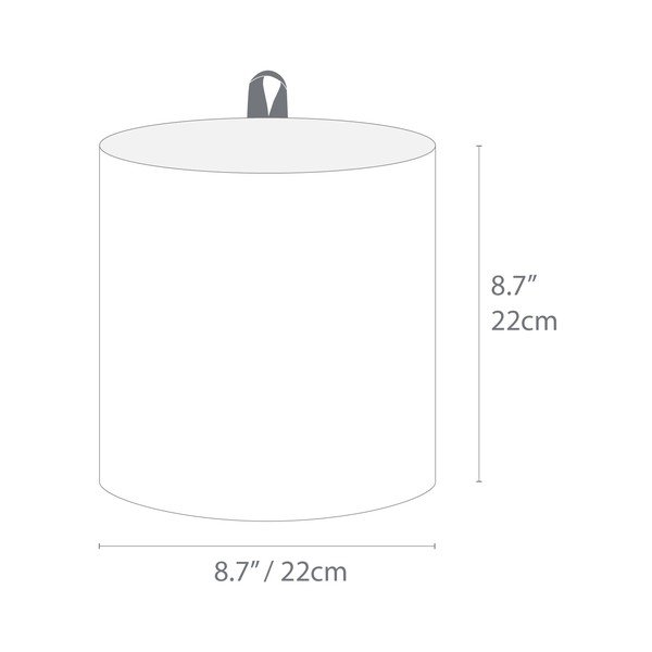 Coș de depozitare din material textil ø 22x22 cm Soft Storage – Bigso Box of Sweden-image-4